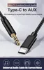 Adaptateurs de téléphone portable USB Type C à 3,5 mm Adaptateur Jack AUX DAC USB-C O Kabel pour haut-parleur de voiture Casque Tipo Auxiliaire Drop Delivery Pho Otoej