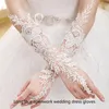 Eleganti guanti di nozze in pizzo bianco LG per la sposa cristallo dito gomito lg guanti da sposa femminile Accories sl x4c9#