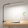 Tischlampen Doppelkopf-LED-Clip-Schreibtischlampe Architekt für Home-Office-Beleuchtung 5 Farbmodi und dimmbares Arbeitszimmer