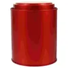 収納ボトルティンプレートティージャーエアタイトキッチンと蓋付きの赤いメタルコーヒーキャンディークッキードライシュガー用
