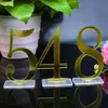 Números de mesa Números de mesa acrílicos Fiesta de bodas o evento Oro rosa Decoración de bodas en oro o plata Mesa de bodas 240323