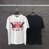 Verão Homens Mulheres Designers Camisetas Soltas Oversize Tees Vestuário Moda Tops Mans Casual Peito Carta Camisa Luxo Rua Shorts Manga Roupas Mens CamisetasA25