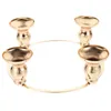 Candle Holders Christmas Garland Candlestick Ring Gold Wreath Holder Accessory Iron Party Rings Taper