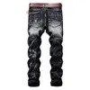 Denim Designer Hole Vintage Jeans de haute qualité déchiré pour hommes Taille 28-42 2023 Nouveau All-Seas HIP HOP Punk Street Fi Jeans R8Qs #