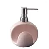 Liquid Soap Dispenser Ceramic Lotion Bottle Household Shower Gel Shampoo Facial Cleanser Hand Bathroom Decoration