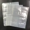 50 pçs a3a4a5 folha pasta sacos de plástico transparente perfurado bolso arquivamento papel folha solta caderno documentos protetor organizador 240329