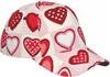 Boll Caps Valentine's Day Red Hearts Baseball Cap justerbar snapback pappa hatt för kvinnliga män