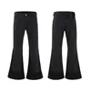 Vintage Black Patchwork Baggy Flared Jeans para hombres y mujeres Straight Y2k High Street Casual Denim Pantalones Cargos de gran tamaño w4fi #