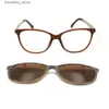 Солнцезащитные очки ультемные очки с зажимом на поляризованных оптических очках рамка для кошачьих глазных очков для женщин, очков миопии, дамы, солнцезащитные очки L240322