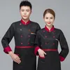 Chef Lg Sleeve Summer Set Restaurant Hôtel Cuisine Workwear Hommes et Femmes Jeunes Respirant Mince Chef Jacket Apr Chef Coat i24J #