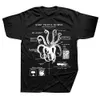 Grappige Regenboog Octopus psychedelische Kleurrijke Octopus T-shirt Mannen Vrouwen Fi Casual Korte Mouw Plus Size T-shirt Unisex I2Zf #