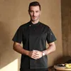 Kurtka szefa kuchni unisex krótkie/lg Sleeve kuchenne koszule kucharze do ciasta restauracja kelner mundurowy top 58ra#