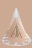 fatapaese 3M Lace Edge Cathedral Wedding Veils 1 Layer With Comb White Ivory Lg Tulle Veils Wedding Accories velos de novia q68L#