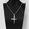 Hip Hop 18k Gold 925 Silver Vvs Moissanite Diamond Cross Pendant for Men Jewelry