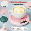 Muggar kaffemugg varmare USB Konstant temperatur 3-Gear Cup Milk Tea Water Heat Pad Heater för hemmakontor