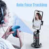 Selfie Monopodes Stabilisateur de cardan sans fil Selfie Stick 360 degrés Auto Face Tracker avec obturateur Bluetooth pour smartphone mobile enregistrement en direct 24329