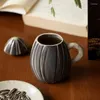 Tasses créatives tasse de graine de Melon tasse Cermiac avec couvercle tasses à café de haute beauté drôle eau potable cadeau d'anniversaire pour les amis