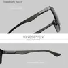 Sunglasses KINGSEVEN Aluminum Alloy Mens Sunglasses High Quality Luxury Polarized UV400 Glasses Used for Driving Sports Accessories Womens Gifts L240322