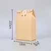 Carta Kraft con sacchetti per l'imballaggio del pane per finestre Forniture per la colazione a prova di olio Alimenti per feste Toast Cancella Festeggia