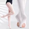 Profial Crianças Crianças Meninas Soft Microfiber Cvertible Ballet Dance Collants Com Buraco 60D 3 Pares K6aK #