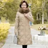 winter Jacket Middle-aged Mother's Clothing Fur Collar Hooded Parkas Loose Thick Winter Coat Female Warm Zipper Parka Outwear o4Sc#