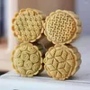 Ferramentas de cozimento Mid-autumn Festival Bolo de Feijão Verde Cozinha Mão Imprensa Molde Mooncake Molde Molde de Biscoito Selo Cortador Ma'amoul Forma