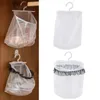 Storage Bags Clothespin Bag With Hanger Breathable Laundry Mesh Hanging