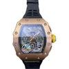 Ny Fashion Casual Classic Trend Designer Watch Richar M Automatisk mekanisk klocka Swiss High Quality Watch N9i6