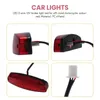 Bowls ATV 12V 3 draads rem-stoplicht licentie achterlicht rood voor off-road motorfiets signaallamp accessoires autolichten