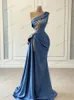 classic Evening Dres Satin Prom Dr One Shoulder Sheath Mermaid Embroidery Sexy Robes For Formal Party Vestidos De Gala A6tY#