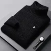 Erkek Sweaters Moda Örme Külot rahat gevşek uzun kollu Erkekler Knit Kış Kış Kış Kazak Yavurucu Black Vintage Koreli