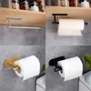 Large Self Adhesive Wall Mounted Stainless Steel Toilet Paper Roll Holder Racks Holder Kitchen Roll Tissue Stand Organizer