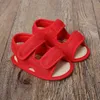 Sandals Baby Boys Girls Soild Summer Breathable Anti-Slip Shoes Sandals Toddler Soft Soled Shoes 0-18 Months Hollow Shoesdropshipper 240329