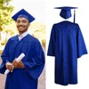 man vrouwen graduati-toga zachte matte graduati-toga hoed kwastje set 2023 unisex graduati-kostuum voor middelbare school en bachelor A94s #