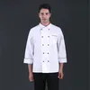 Hôtel Cuisine Chemise Cook Veste Unisexes Lg Manches Restaurant Cuisine Manteau Chef Uniforme Boulangerie Café Serveur Vêtements De Travail Tops I7qr #