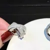 Studörhängen Anpassad solid 18K Vitt guld tryck örhänge Kvinnor x Bröllopsdag Engagemang Moissanite Diamond