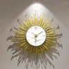 Wall Clocks Nordic Hanging Clock Living Room Modern Design Luxury Unusual Large Golden Stylish Silent Duvar Saati Home Decor