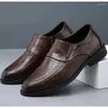 Chaussures habillées Automne Hommes Business Casual Cuir 2024 Homme Cowhide Mode Classique Chaussure Homme pour hommes