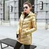 2019 женское зимнее пальто с капюшоном больших размеров ярких цветов, стеганая куртка, женская парка LG, женская ватная jaqueta feminina u1oL #