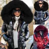 women Faux Fur Jacket Hood Warm Coat Parka Keep Warm Coat Autumn Winter Outerwear T91u#