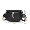 Torby na ramię High Cortex Fanny Pack Woman Crossbody Luksus skórzany pasek pasa dystansowy