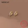 Hoop Earrings Silver For Women 925 Sterling 8/9/10/11/12mm Fashion Simple Party Piercing Jewelry Female BKEJ620