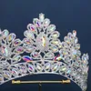 Bridal Wedding Crown AB Rhineste Tiaras och Crowns Hair Jewelry for Women Accory Party Bride Headpiece Bridesmaid Gift F9as#