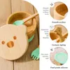 Kopjes Gerechten Gebruiksvoorwerpen 3 stks/set Houten Babyvoedingskom Beervormig Met Deksel Servies voor Kinderen Zuigkom Met Lepel Kinderen Gerechten Babyspullen 240329