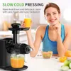 Juicers Cold Press Slow Juicer med 3 typer av grönsaks- och fruktjuicerekstraktorer fria från bisfenol en hög hårdhet långsam juicerl2403