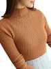 turtleneck Sweater Women Fi 2024 Autumn Winter Black Tops Women Knitted Pullovers Lg Sleeve Jumper Pull Femme Clothing h8KT#