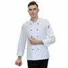 Hôtel salle à manger cuisine chef uniforme Lg à manches courtes printemps pâtisserie boulangerie Western Point Pi maître vêtements de travail q1cK #