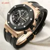 Celebrity AP Relógio de pulso Royal Oak Offshore Series 18K Rose Gold Timing Relógio mecânico automático masculino Relógio de segunda mão Relógio masculino de luxo 25940