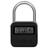 Relógios de parede Metal Timer Lock LCD Display Multi-Função Tempo Eletrônico 99 Horas Max Timing USB Recarregável Cadeado Preto