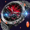 Nowy AMOLED MONITOROWANIE TEARTU STORTWATCH BLUETOOTH Call 100+ Tryb sportowy Wojskowy Smartwatch NFC dla mężczyzn na Androida